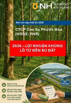 PHR: Khuyến nghị MUA với giá mục tiêu 84,000 đồng/cổ phiếu