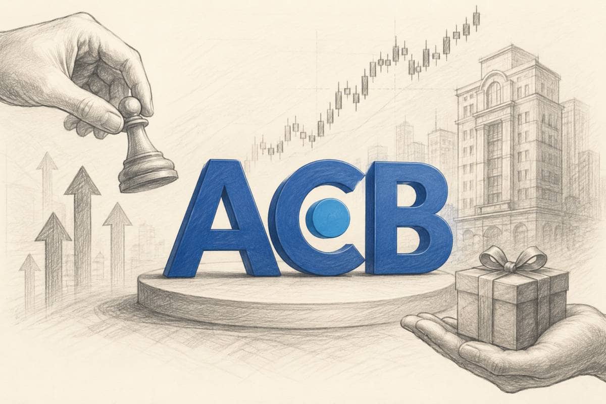 ACB - Tâm điểm bán ròng bất chấp thông tin chia cổ tức