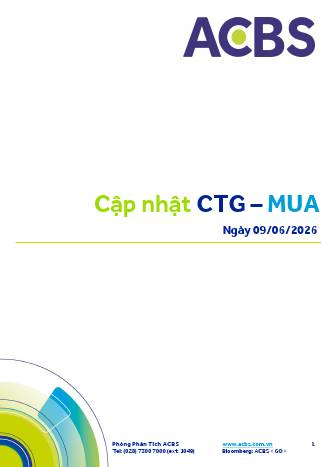 CTG: Khuyến nghị MUA với giá mục tiêu 50,000 đồng/cổ phiếu