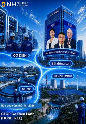 REE: Khuyến nghị MUA với giá mục tiêu 62,000 đồng/cổ phiếu