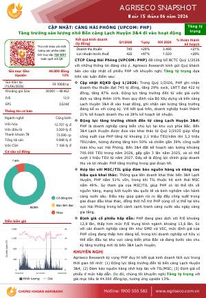 PHP: Khuyến nghị TĂNG TỶ TRỌNG với giá mục tiêu 44,000 đồng/cổ phiếu