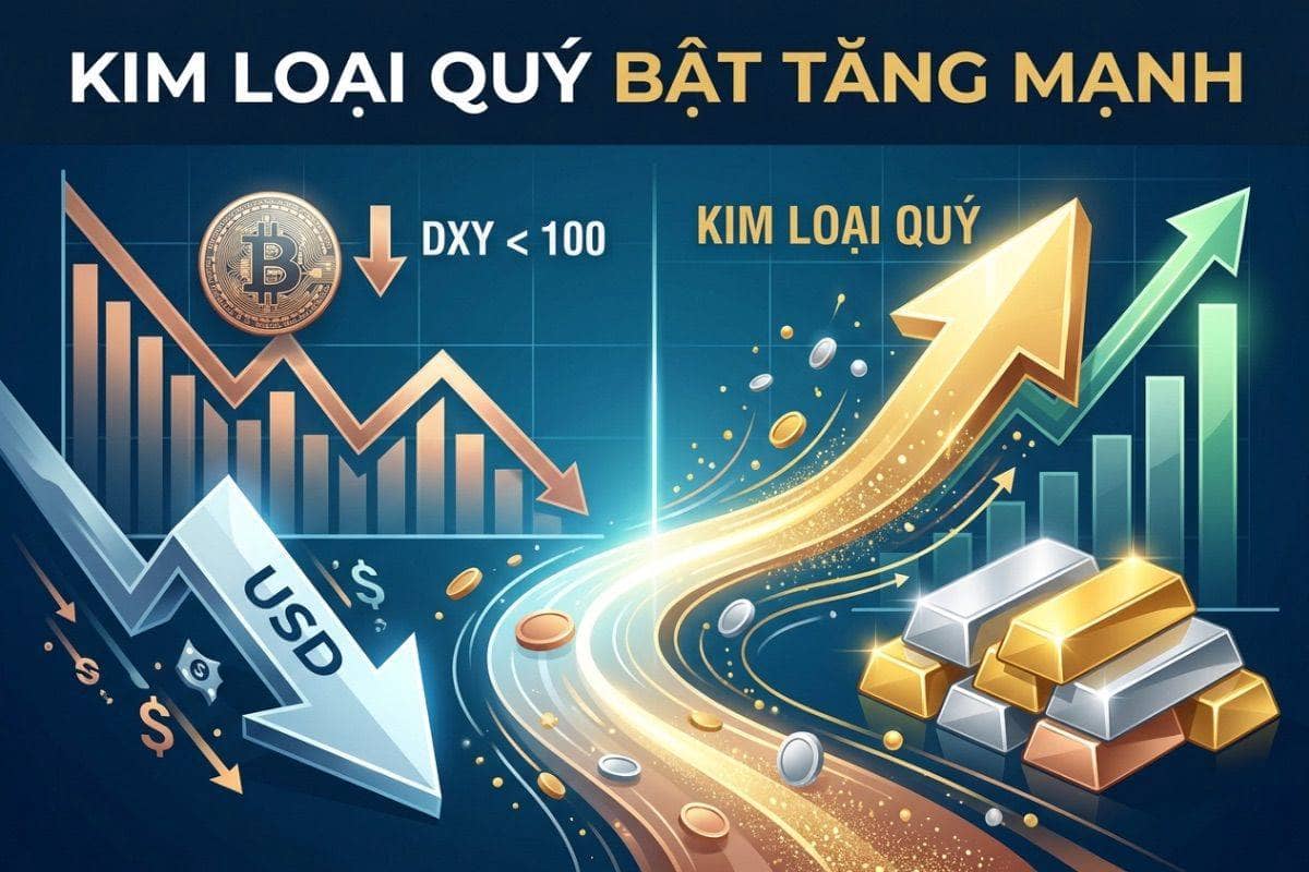 USD và lợi suất giảm: Kim loại quý "lên ngôi" cuối tháng 3