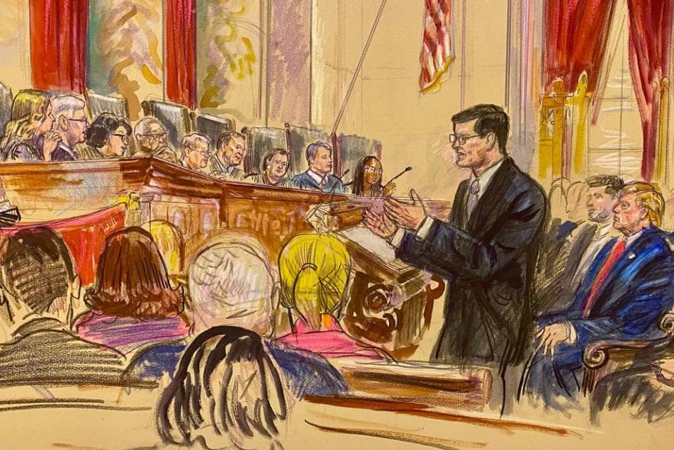 Bên trong Tòa án Tối cao, nơi ông Trump đối chất với các thẩm phán mà ông từng chỉ trích.. Vị tổng thống  ...