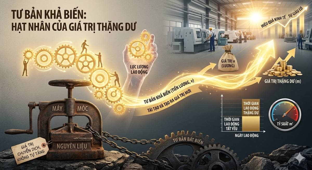 Tư bản lưu động và tư bản khả biến, hai khái niệm dễ nhầm lẫn trong lý luận kinh tế Marxist