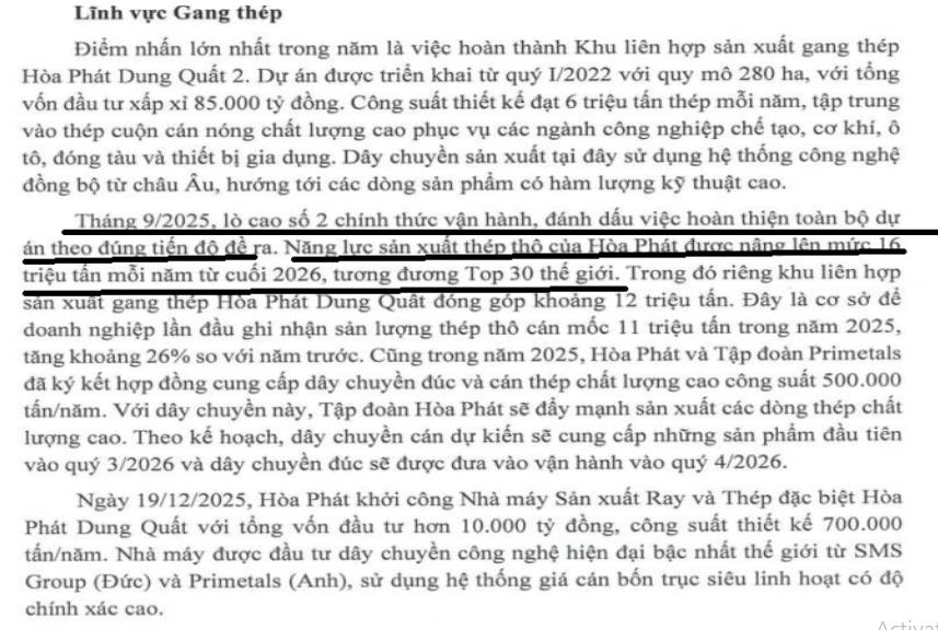 HPG - Phân tích kế hoạch kinh doanh tham vọng 2026