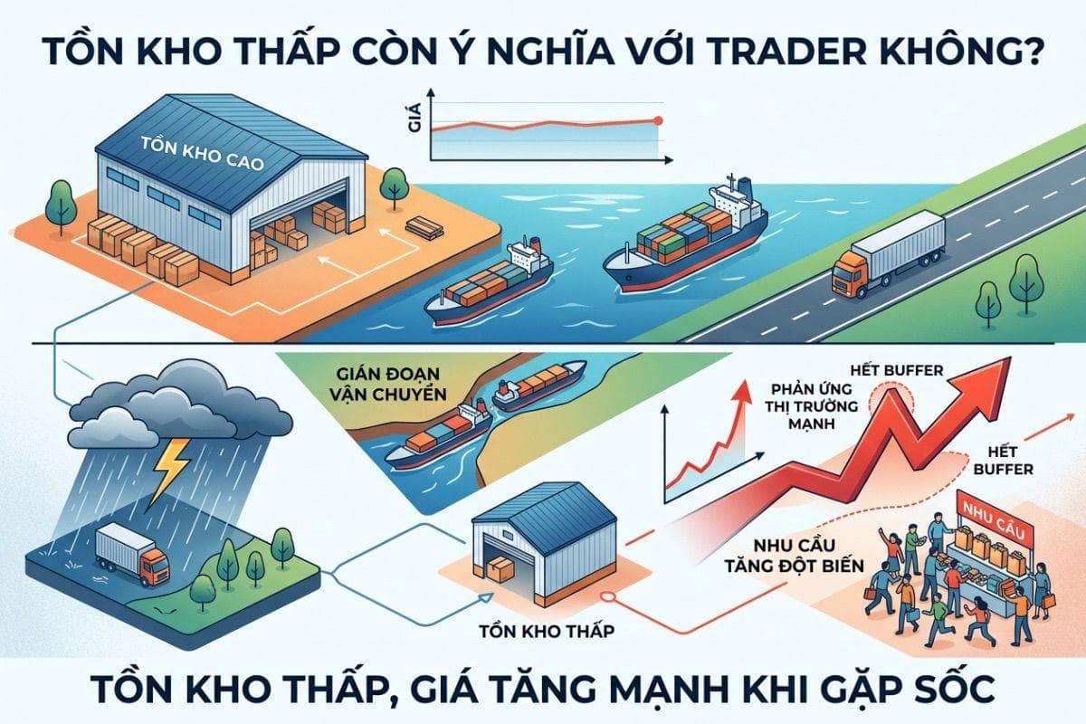 Tồn kho thấp nhưng giá cà phê vẫn giảm: Định giá sai?