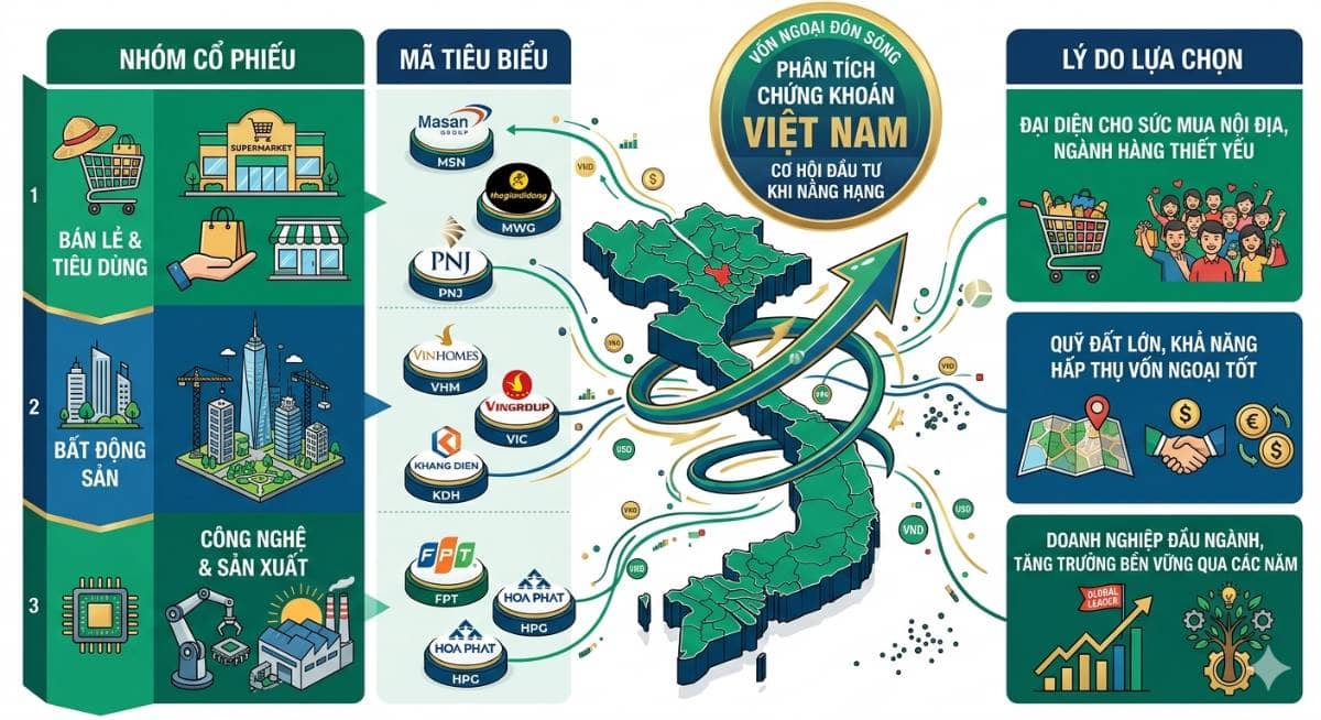 Lộ trình nâng hạng MSCI & FTSE: Những "ông lớn" nào sẽ đón sóng vốn ngoại?