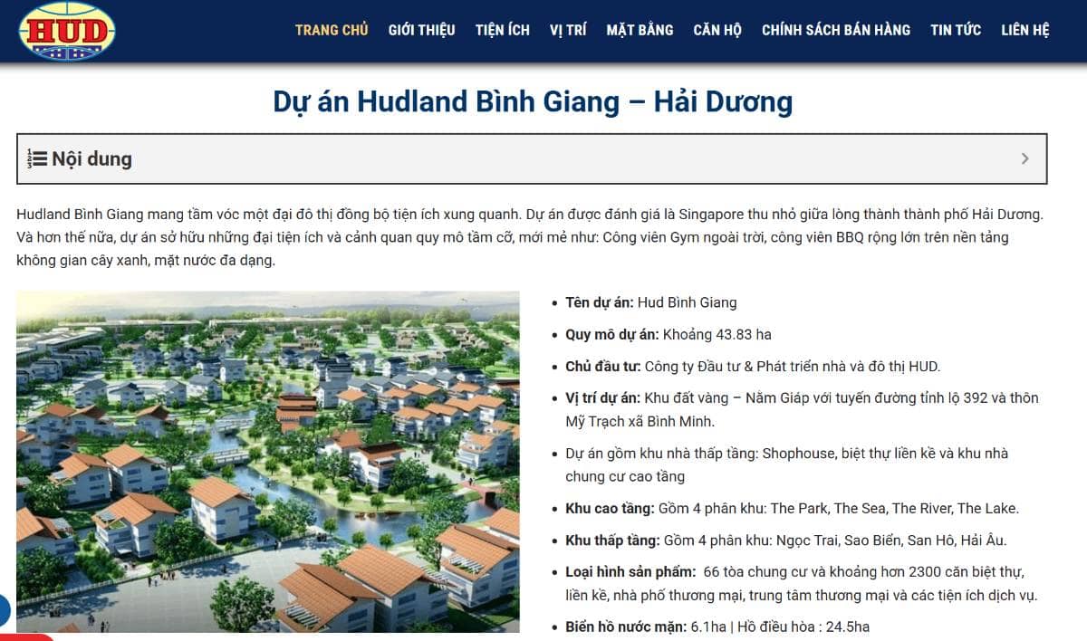 HLD - bước ngoặt chu kỳ cùng Hudland Bình Giang