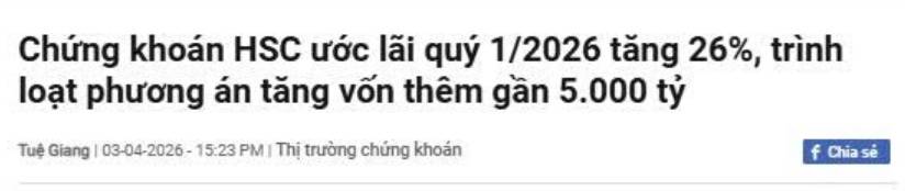 HCM có dừng lại ở mức giá này?