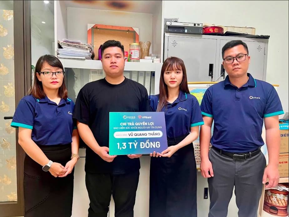 OPES chi trả 1,3 tỷ đồng bảo hiểm cho chủ doanh nghiệp tại Hải Phòng