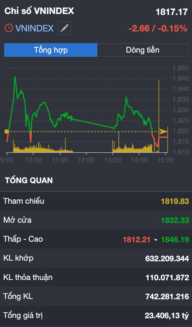 VnIndex hạ nhiệt sau 5 phiên tăng - Điều chỉnh lành mạnh hay khởi đầu một nhịp giảm