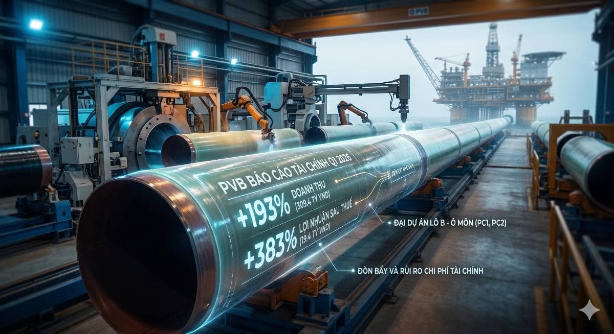 PVB quý 1 năm 2026: Lợi nhuận tăng trưởng 383% và chiến lược đòn bẩy trong đại dự án
