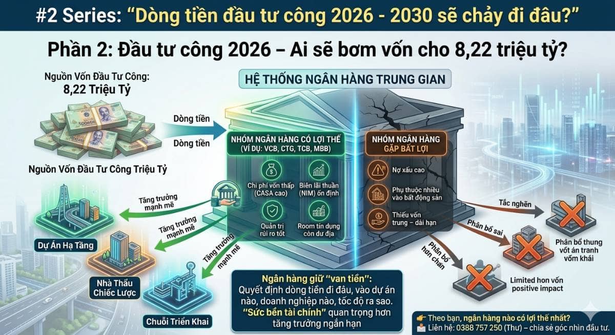 Phần 2 Series: “Dòng tiền đầu tư công 2026 - 2030 sẽ chảy đi đâu?”