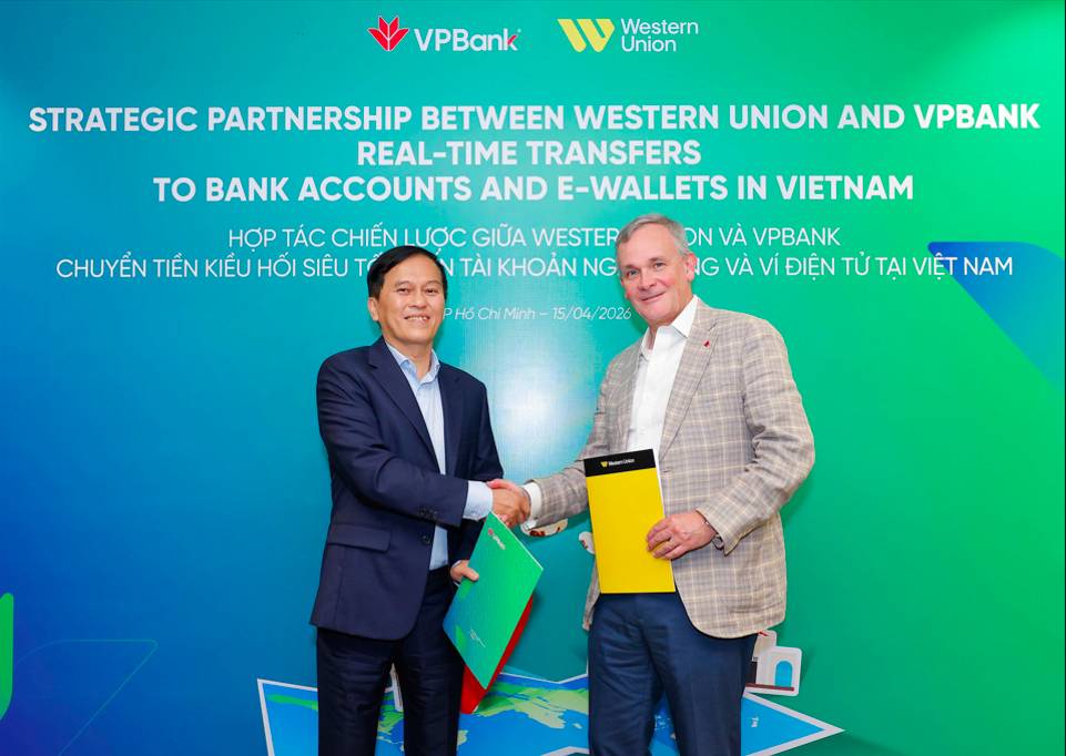 VPBank hợp tác Western Union triển khai dịch vụ nhận kiều hối siêu tốc vào ví điện tử và tài khoản ngân hàng tại Việt Nam, tối ưu hóa trải nghiệm cho khách hàng 