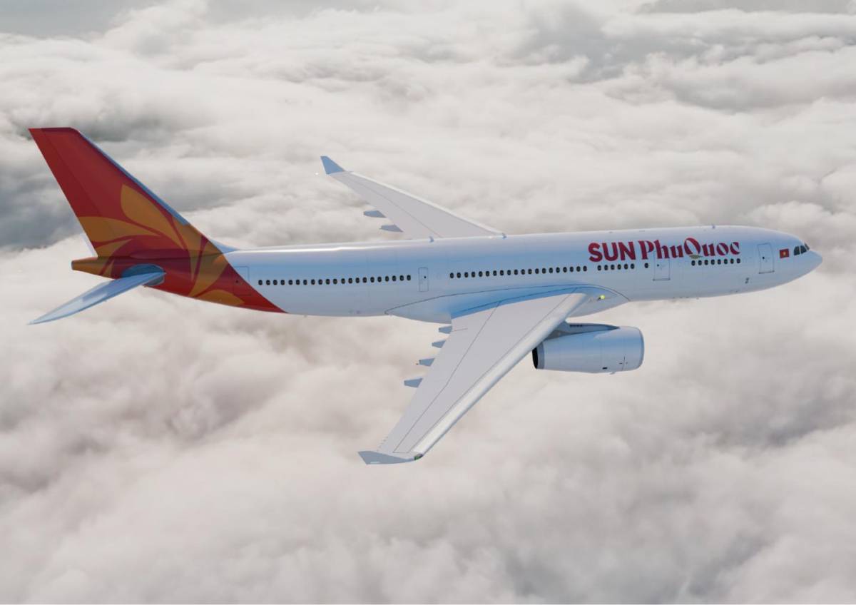 Sun PhuQuoc Airways chuẩn hóa nội thất đội bay, tăng tốc chiến lược “Rise to the World” với A330