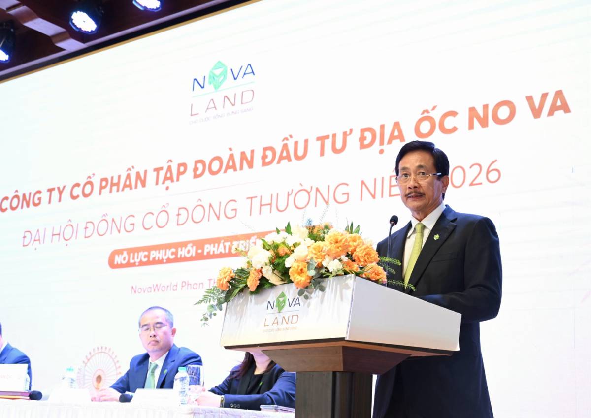 ĐHĐCĐ THƯỜNG NIÊN NĂM 2026 NOVALAND: KIỆN TOÀN BỘ MÁY QUẢN TRỊ, NỖ LỰC PHỤC HỒI – PHÁT TRIỂN BỀN VỮNG