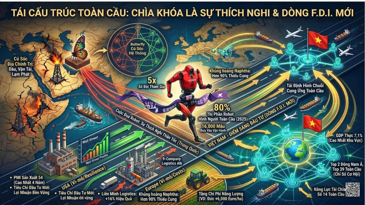 [GÓC NHÌN CHUYÊN SÂU]  Sốc kép từ Trung Đông: Dòng tiền đang chảy về đâu và cơ hội nào cho Việt Nam?