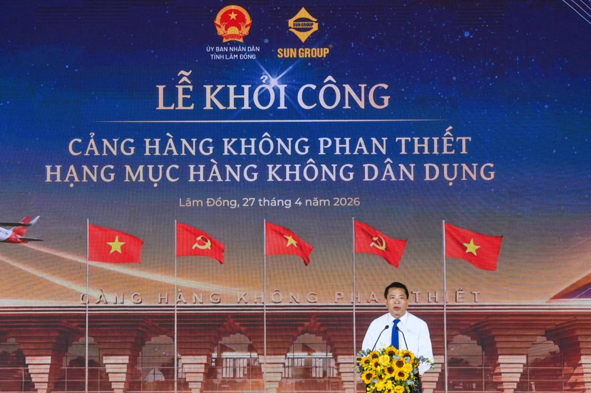 SUN GROUP KHỞI CÔNG CẢNG HÀNG KHÔNG DÂN DỤNG PHAN THIẾT HƠN 3.900 TỶ ĐỒNG