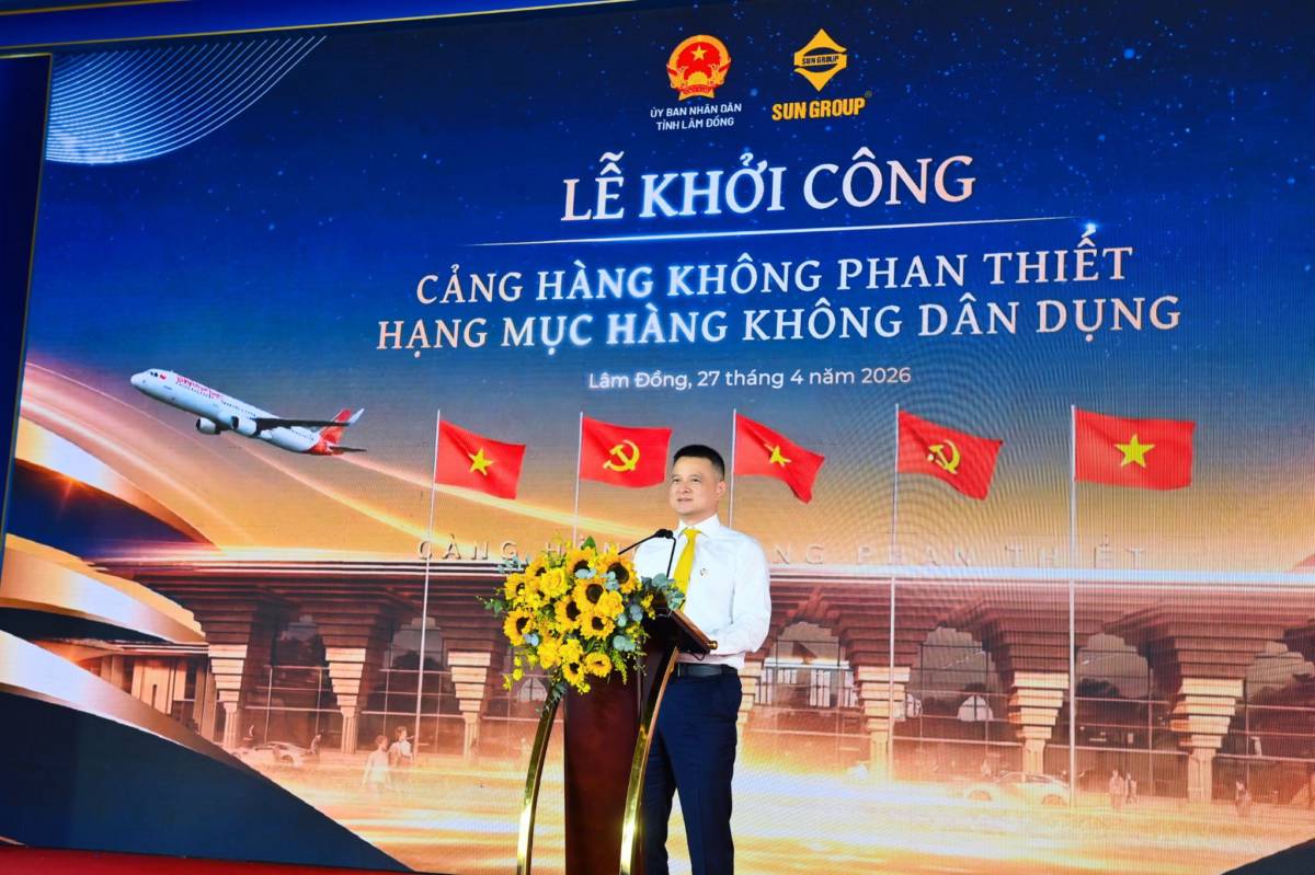 SUN GROUP KHỞI CÔNG CẢNG HÀNG KHÔNG DÂN DỤNG PHAN THIẾT HƠN 3.900 TỶ ĐỒNG