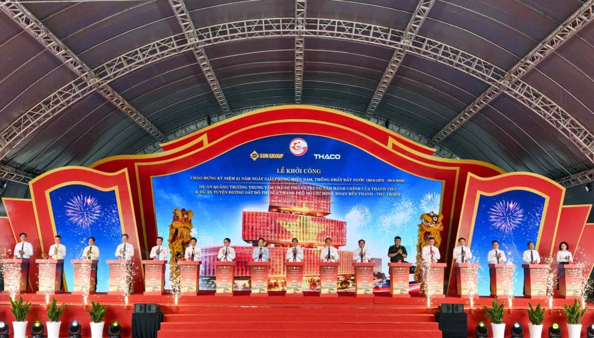 TP. HCM khởi công quảng trường trung tâm và Trung tâm hành chính 29.600 tỷ đồng do Sun Group đầu tư