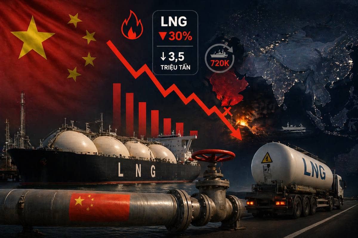 Trung Quốc cắt giảm nhập khẩu khí LNG mạnh nhất 6 năm - tín hiệu đáng lo ngại. Giá khí đốt toàn cầu  ...