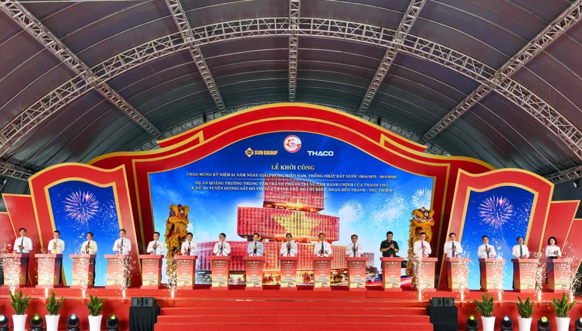TP. HCM khởi công quảng trường trung tâm và Trung tâm hành chính 29.600 tỷ đồng do Sun Group đầu tư
