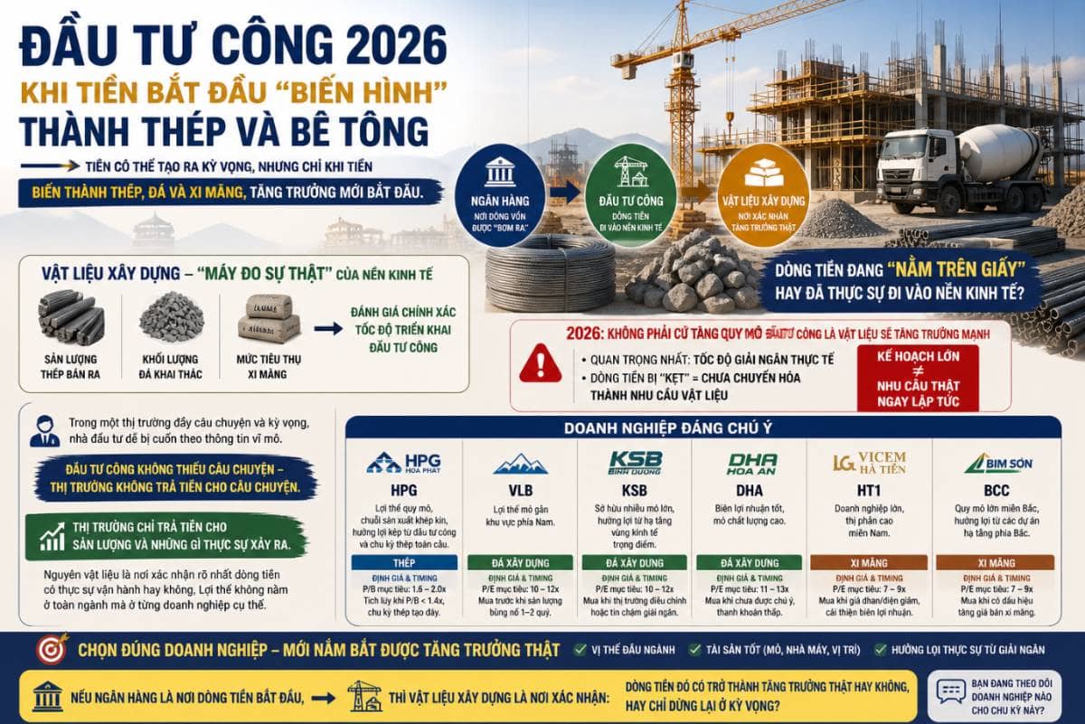 Series: “Dòng tiền đầu tư công 2026 - 2030 sẽ chảy đi đâu?”