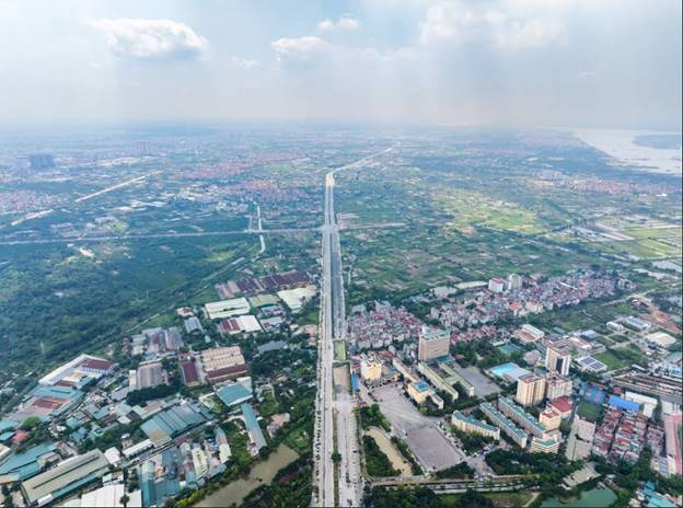 GPMB đoạn Phạm Văn Đồng – Văn Tiến Dũng, đại lộ Tây Thăng Long tiến gần ngày thông xe trong 2026. Công  ...