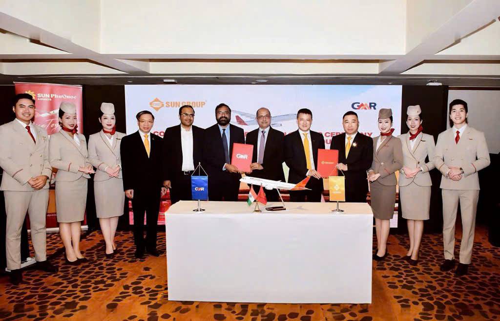 Sun Group ký thỏa thuận hợp tác với GMR Group - nhà vận hành sân bay hàng đầu thế giới