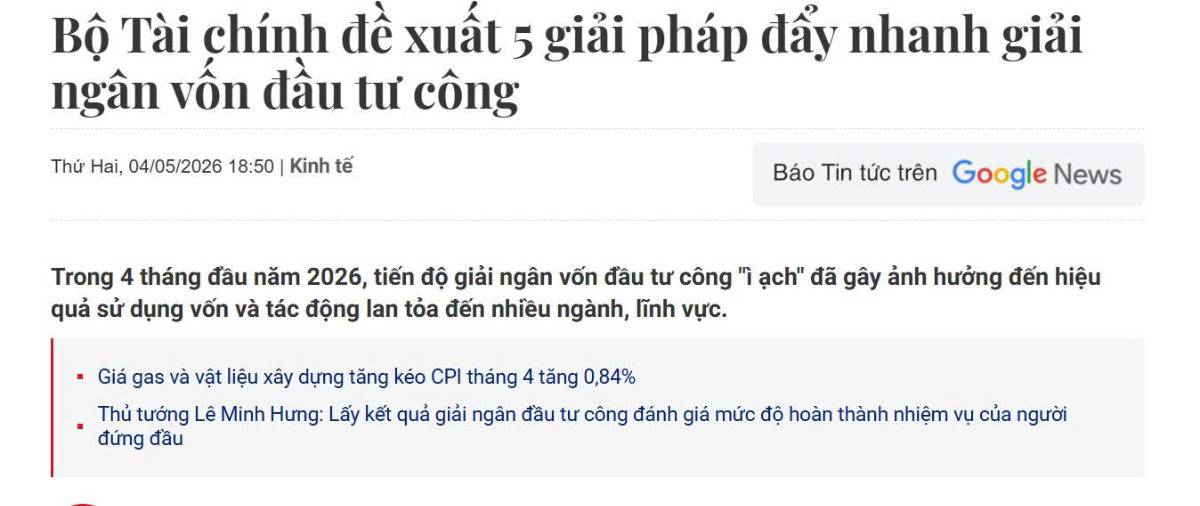 Giải ngân đầu tư công "hụt hơi": Tiền đang được bơm ra nền kinh tế hay mắc kẹt trong giấy tờ?