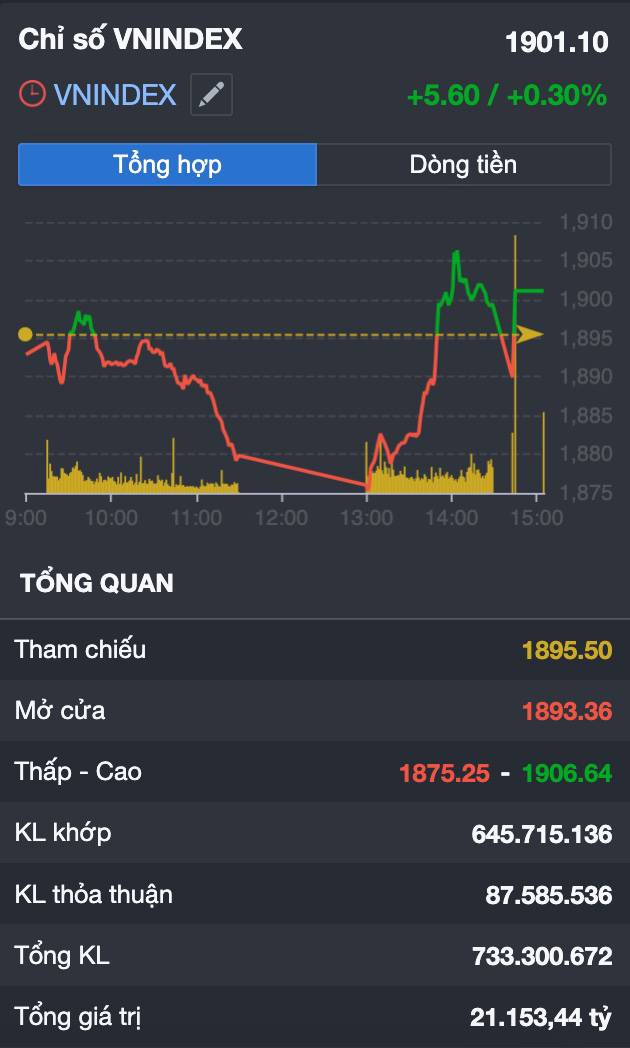 VN-INDEX giành lại 1.900 điểm...nhưng dòng tiền vẫn "rén" thị trường: Đây là tín hiệu tích cực hay chỉ là nhịp hồi kỹ thuật?