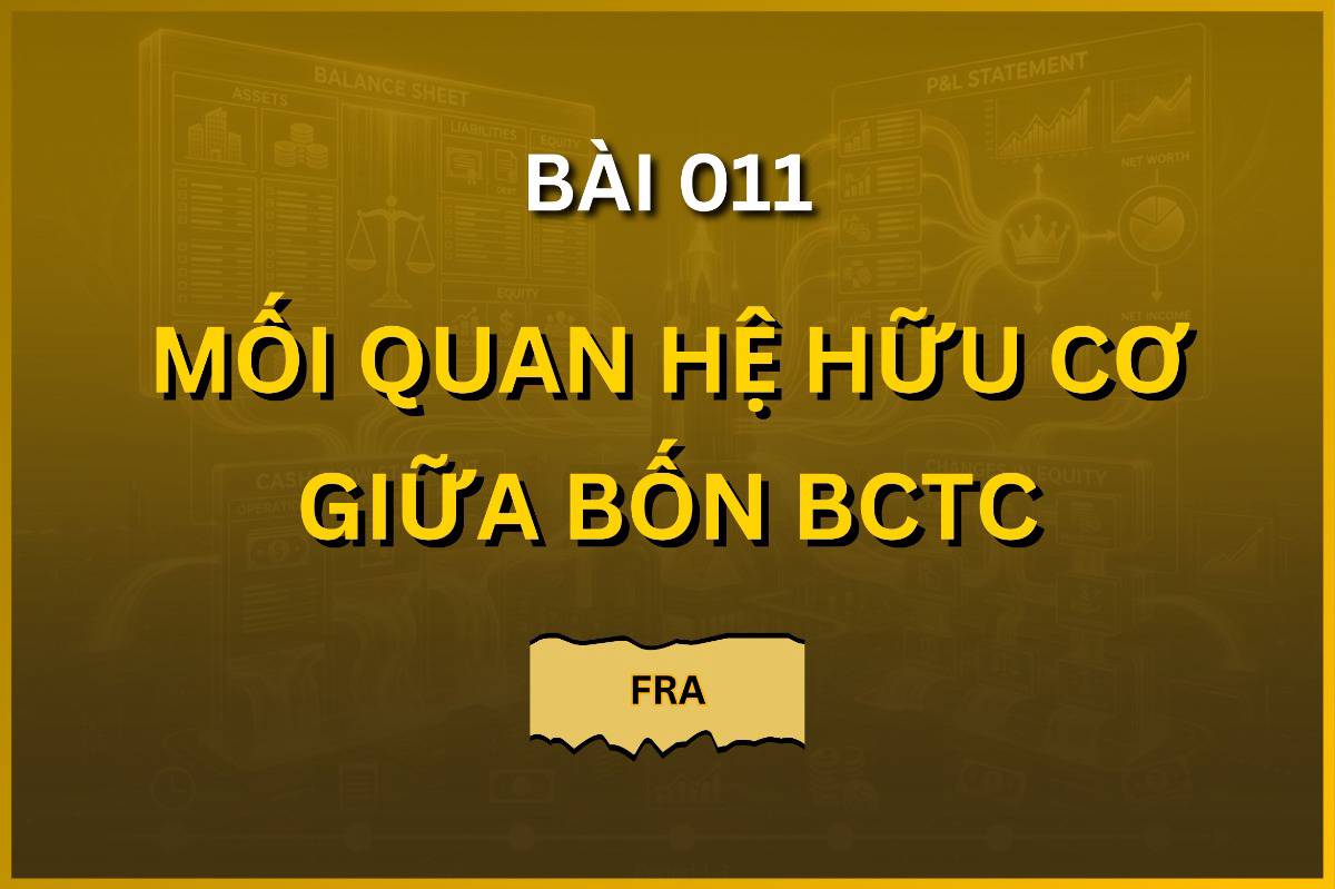Bài 011. Mối quan hệ hữu cơ giữa bốn báo cáo tài chính