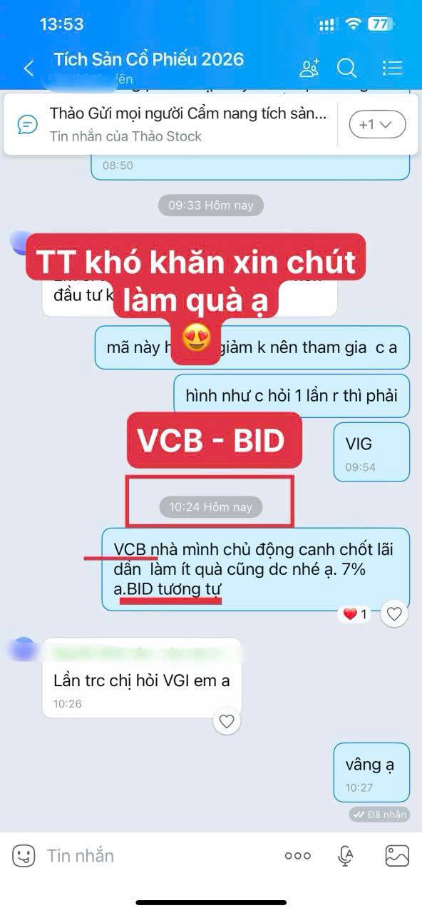 HÔM NAY MÌNH CHỐT LỜI VCB, BID.. Và mình biết… nhiều người sẽ nói “bank còn tăng nữa mà?”. Nhưng thị  ...