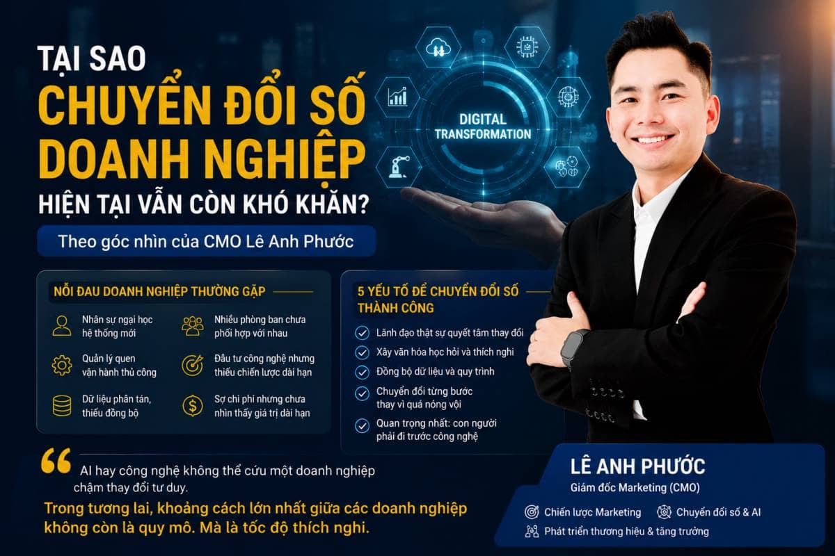 Tại sao nhiều doanh nghiệp nói về chuyển đổi số rất nhiều… nhưng vẫn triển khai rất chậm?