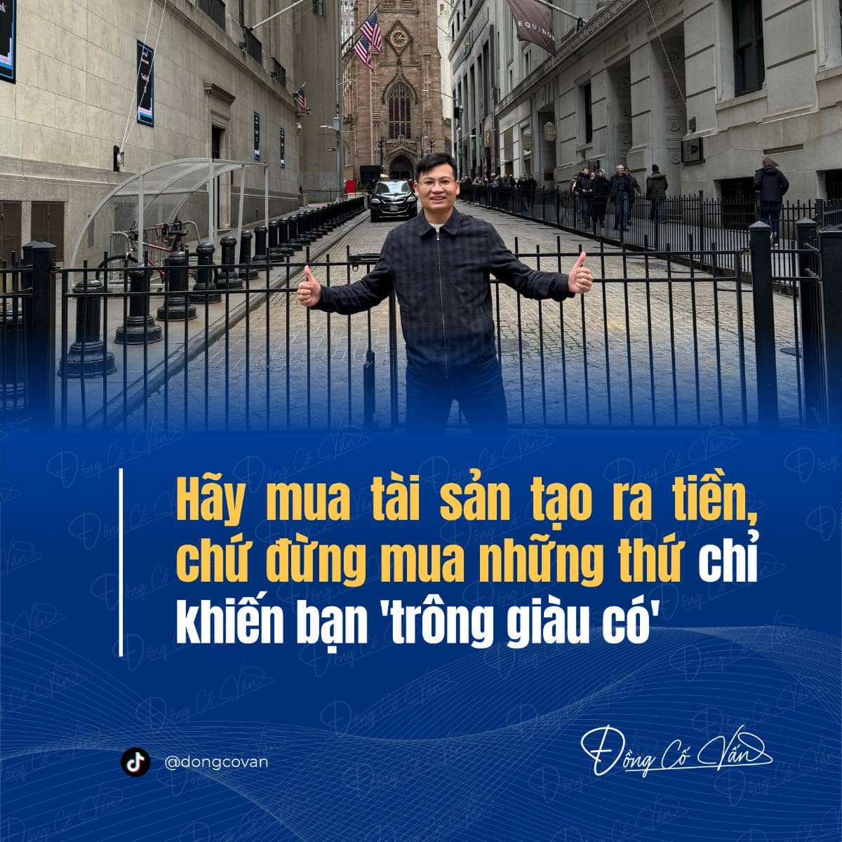 Hãy mua tài sản tạo ra tiền, chứ đừng mua những thứ chỉ khiến bạn “trông giàu có”
