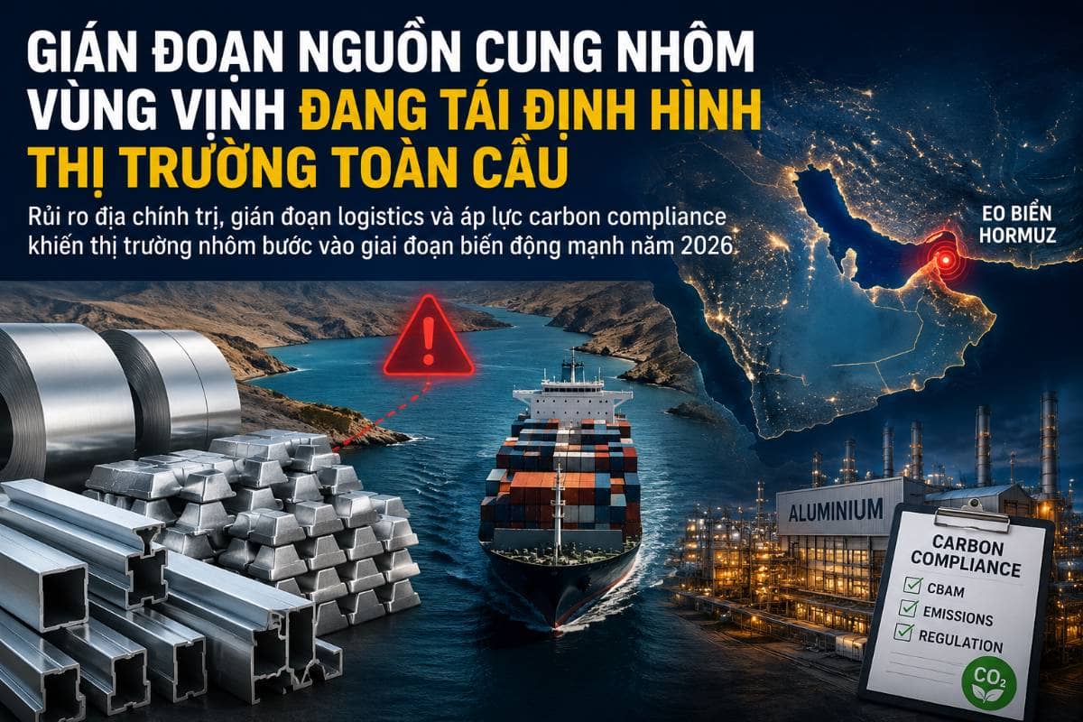 Gián đoạn nguồn cung nhôm vùng vịnh đang tái định hình thị trường toàn cầu