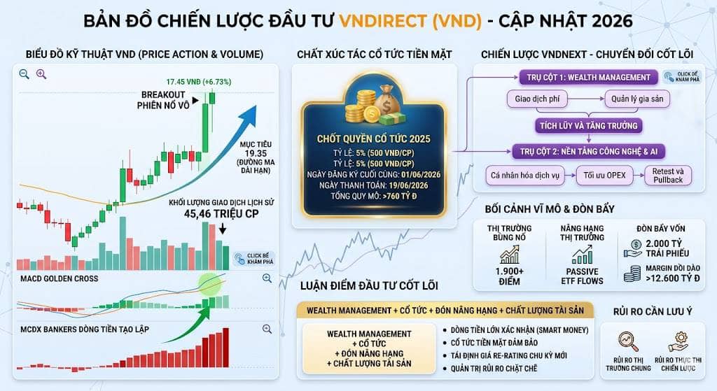 Bứt Phá Giữa Vòng Xoáy Chốt Lời: Dấu Chân Dòng Tiền Lớn Tại VNDIRECT Và Bước Ngoặt Tái Định Giá