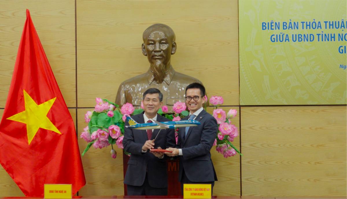 Vietnam Airlines và Nghệ An ký hợp tác chiến lược: Tạo đòn bẩy bứt phá du lịch, giao thương 