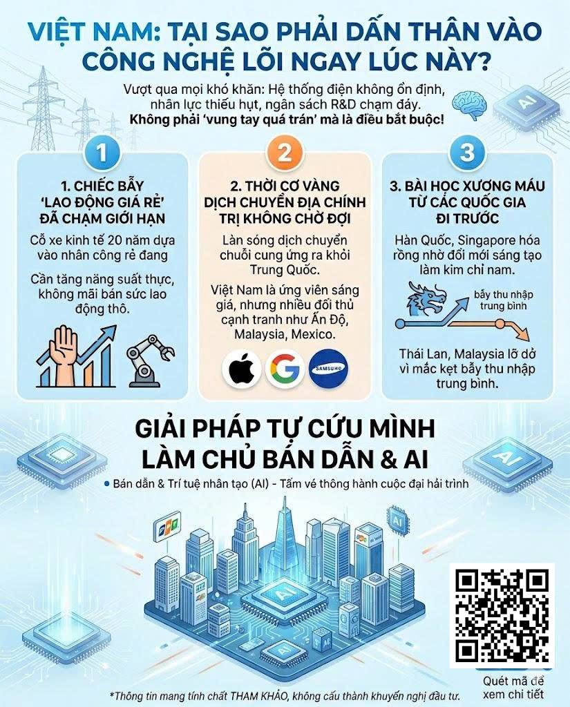 Đường đến 'công nghệ lõi' của Việt Nam: Giấc mơ hay mục tiêu khả thi?.  ...