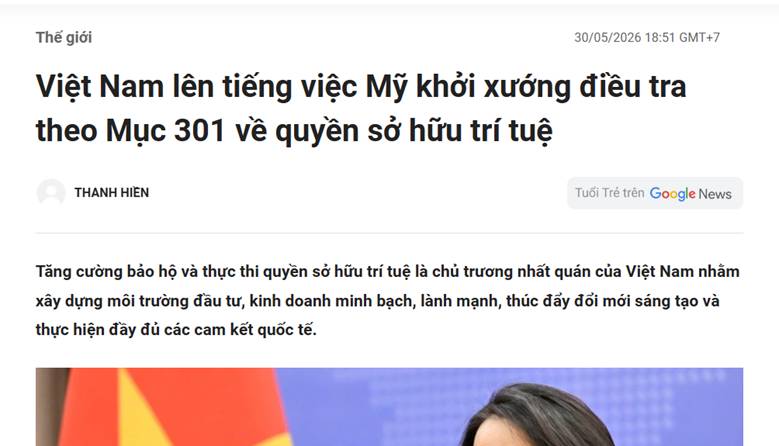 Bước Qua "Lửa" Mục 301: Khi Bản Quyền Không Còn Là Câu Chuyện Của Từng Doanh Nghiệp. Rạng sáng ngày  ...