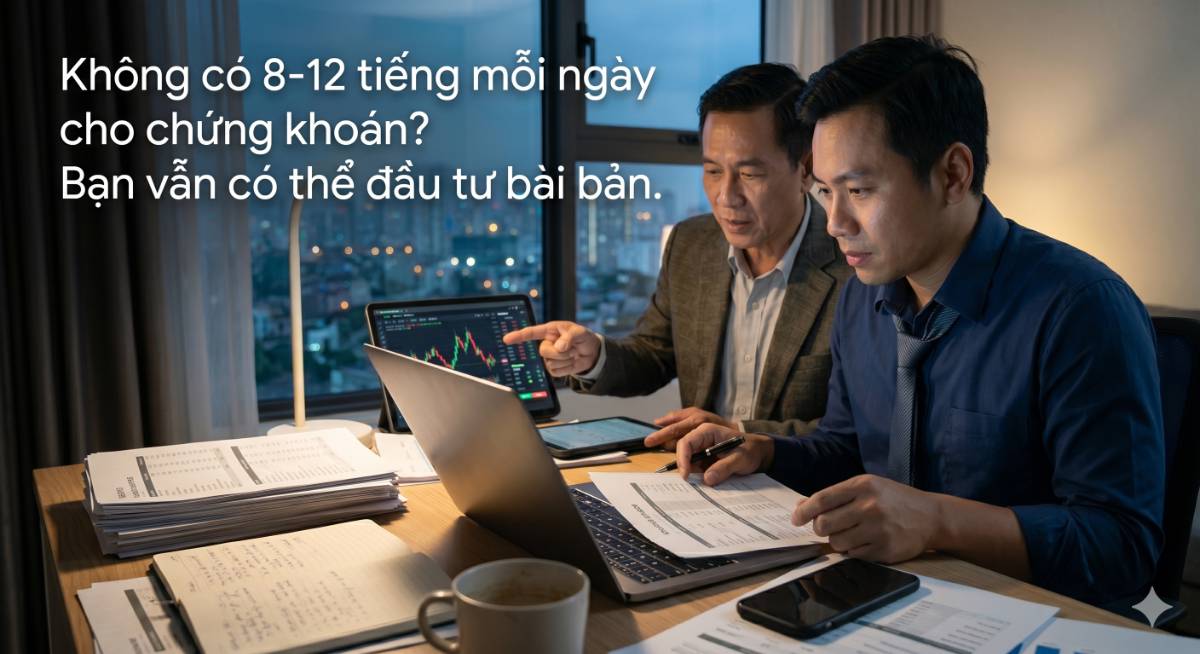 Không có 8-12 tiếng mỗi ngày cho chứng khoán, nhà đầu tư nên làm gì?
