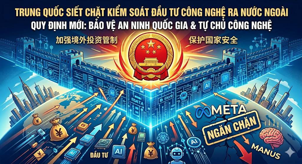 Trung Quốc siết gọng kìm pháp lý: Kiểm soát tối đa dòng vốn và công nghệ ra nước ngoài