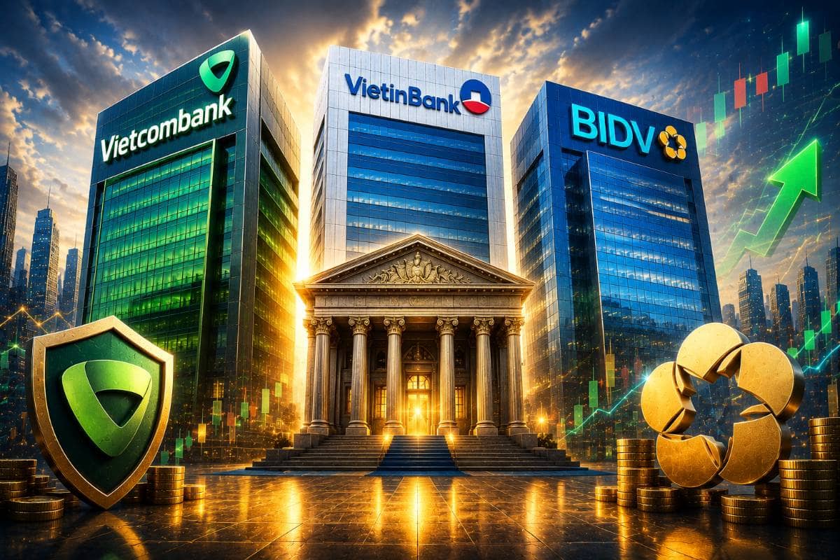 BIG3 ngân hàng quốc doanh đang rẻ nhất nhiều năm? Cơ hội hay bẫy giá trị?