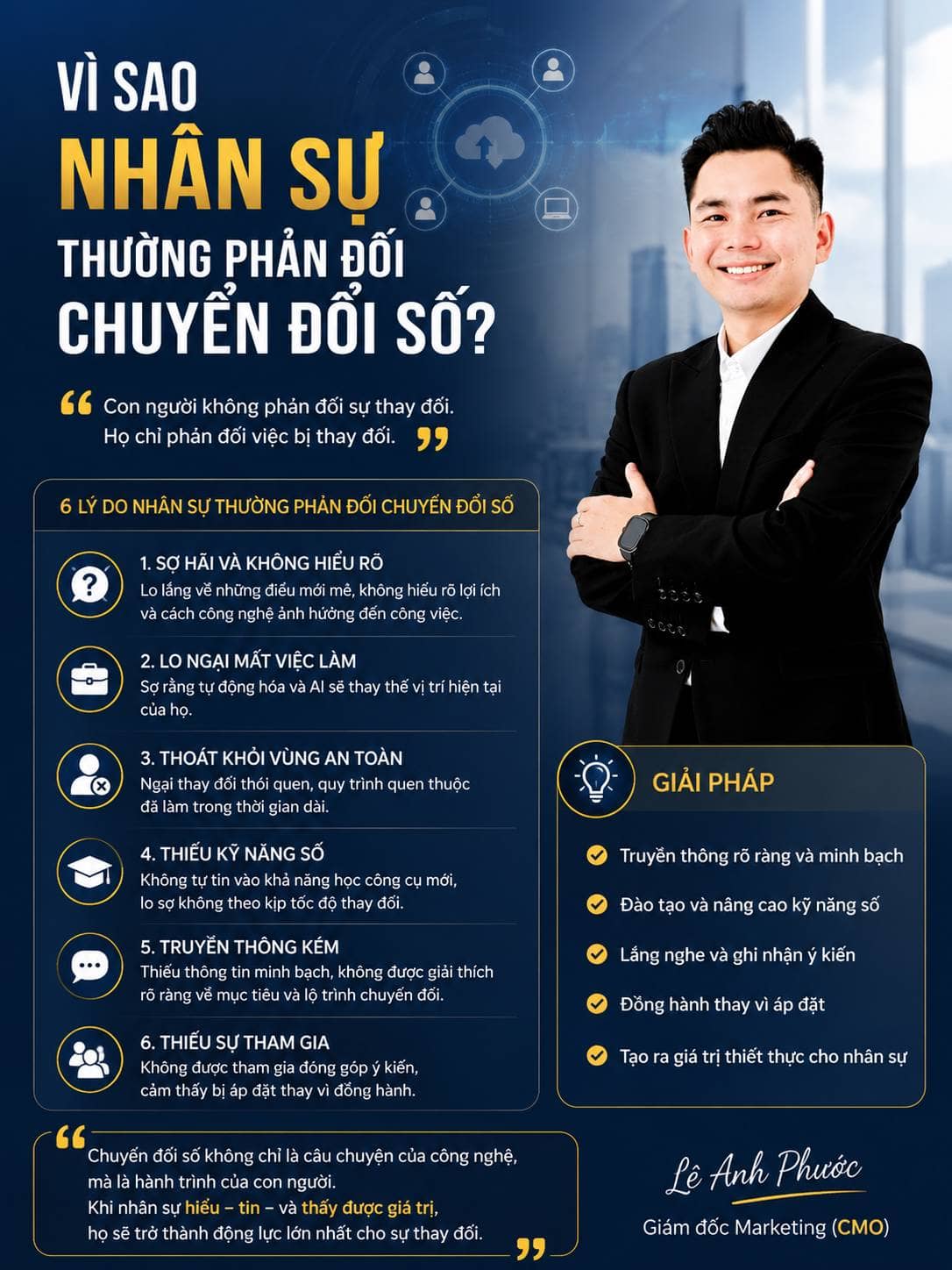 Vì sao nhân sự thường phản đối chuyển đổi số?