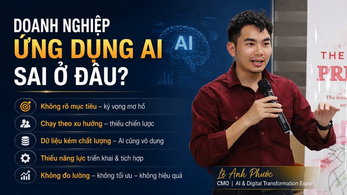 Doanh nghiệp ứng dụng AI sai ở đâu?