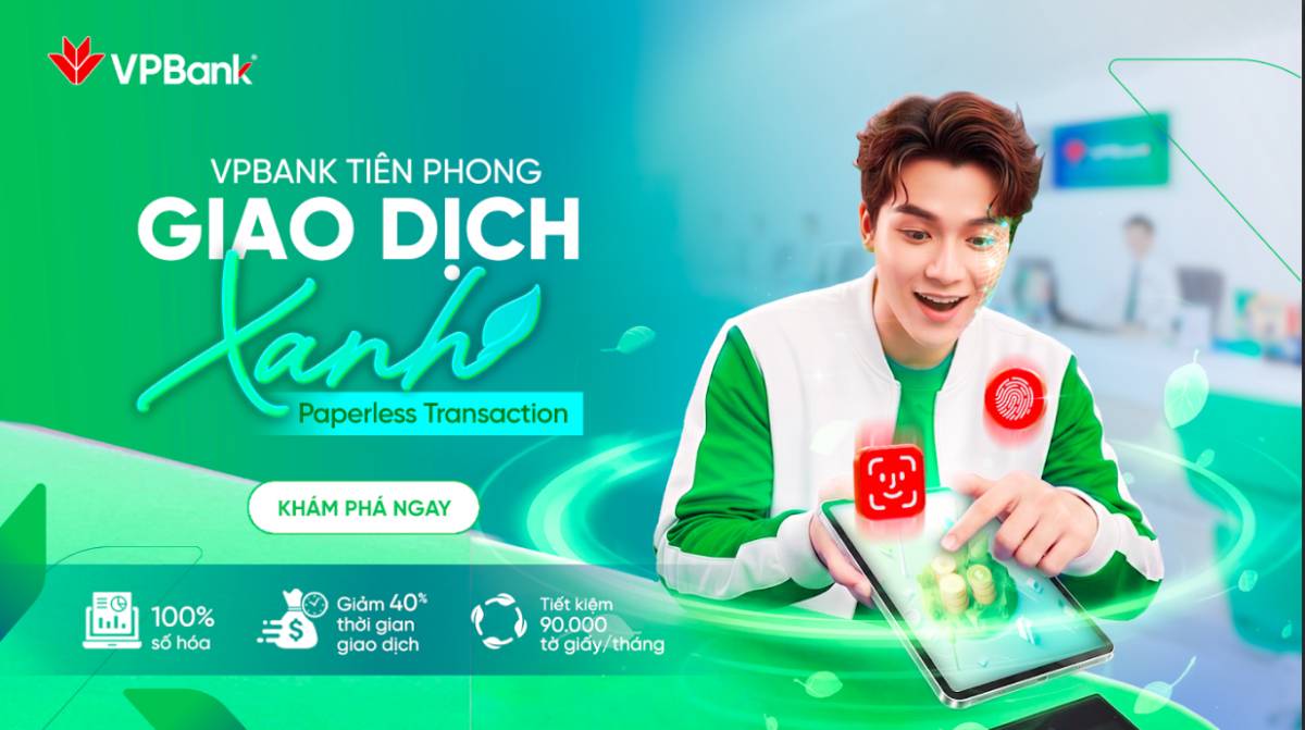 Đi ngân hàng thời số: Không giấy tờ, không chờ đợi tại quầy giao dịch VPBank