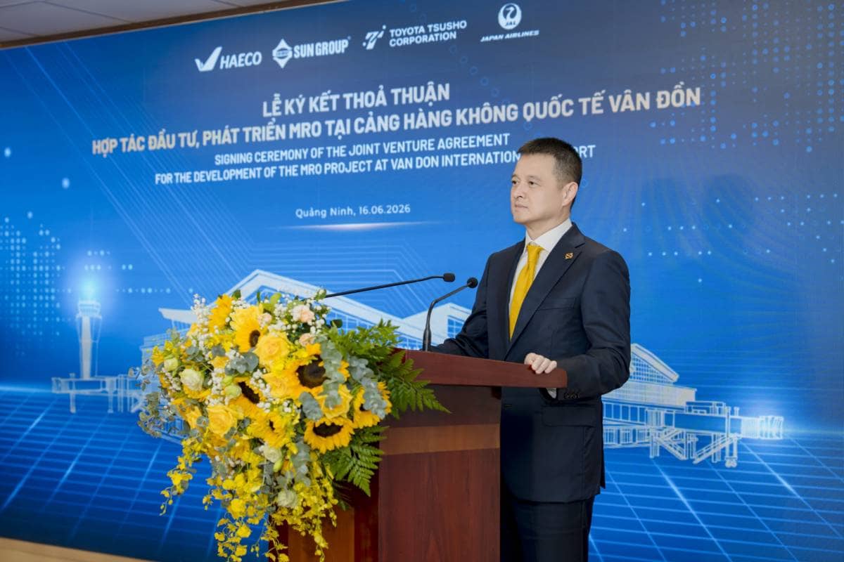 Sun Group hợp tác cùng HAECO, Japan Airlines và Toyota Tsusho hình thành tổ hợp bảo dưỡng, sửa chữa tàu bay (MRO) quy mô hàng đầu Việt Nam tại Vân Đồn