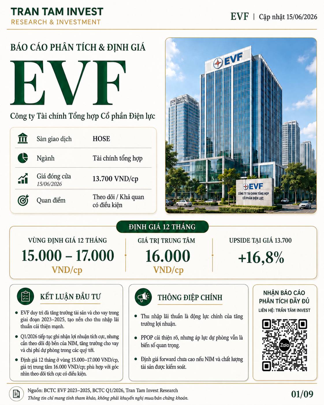 EVF – Phân tích & định giá 12 tháng
