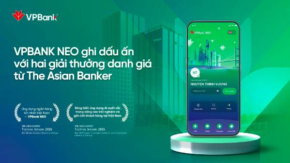 VPBank NEO lần thứ ba nhận giải quốc tế: Dấu ấn của một ngân hàng số toàn năng