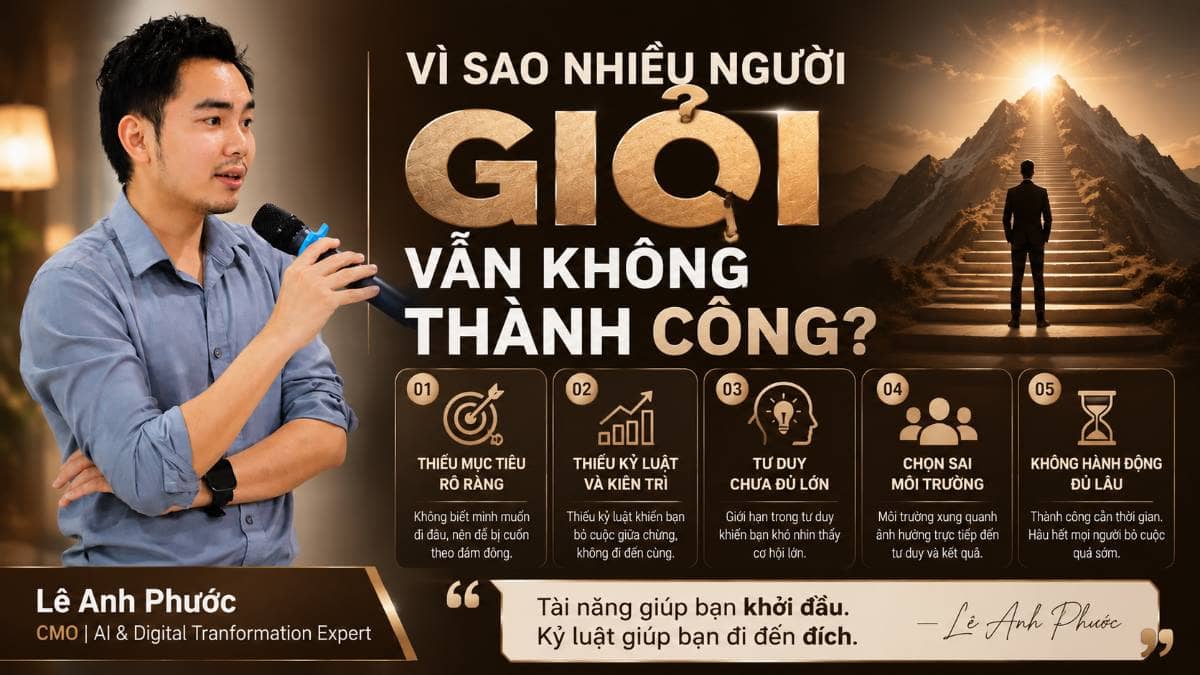 Vì sao nhiều người giỏi vẫn không thành công?